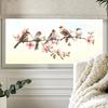 PVC Decorative Flower Birds Sticker Static Window Decor Vinyl Art Spring Flowers Glass Wall Decal for Home Bathroom Decoration