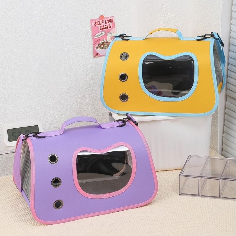 Portable Water Resistant Pet Carriers With Breathable Large Opening For Dog And Cats Adjustable Shoulder Strap Size
