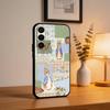 Cute P-Peter Rabbit Phone Case For Samsung  A73,72,71,A52,51,40,41,A22,A32,31,A13, Soft Black Shell
