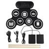 Portable Hand-Rolled Silicone Jazz Electronic Drum Set - Silent Practice Percussion Instrument