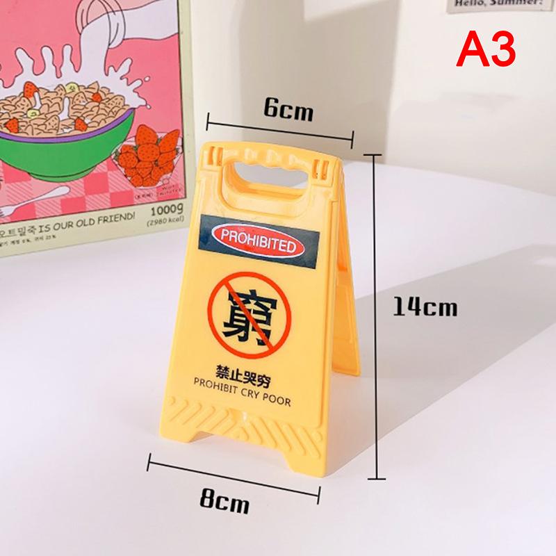 Creative Mini Desktop Prompt Card Folding Makeup Mirror Decoration