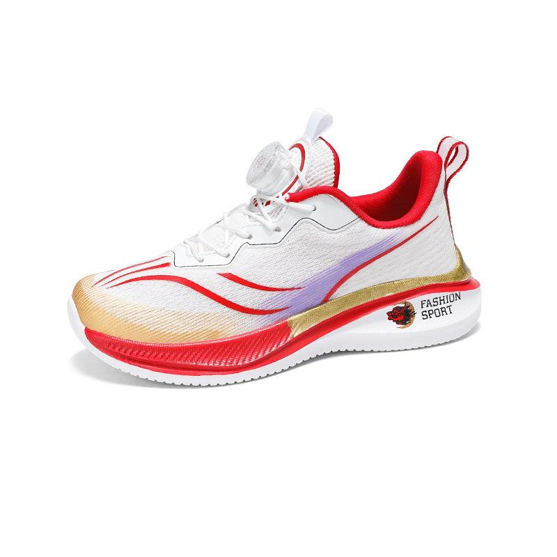

Breathable rotating buckle medium older children s sports shoes men s shoes 2025 summer new mesh one 2025 40