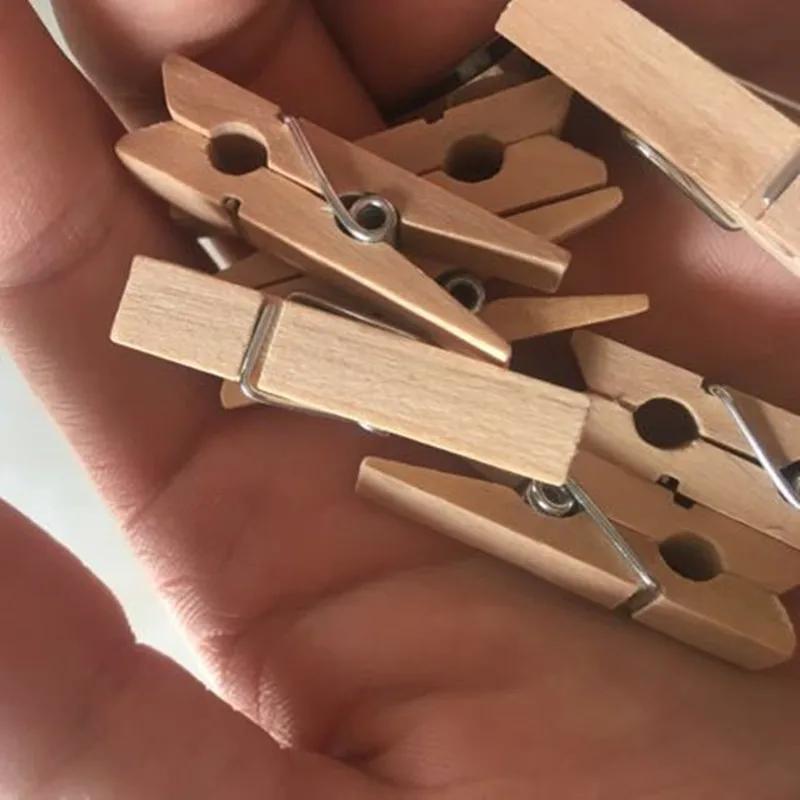 50Pcs Wooden Clips Love Heart Pegs Clothespin DIY Decor Cute Wedding Decor Craft Pegs Clothespin Decor