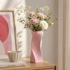 Home Decor Flower Vase Wave Pattern Irregular Vases Pots Hydroponic Bottle  Office Decoration
