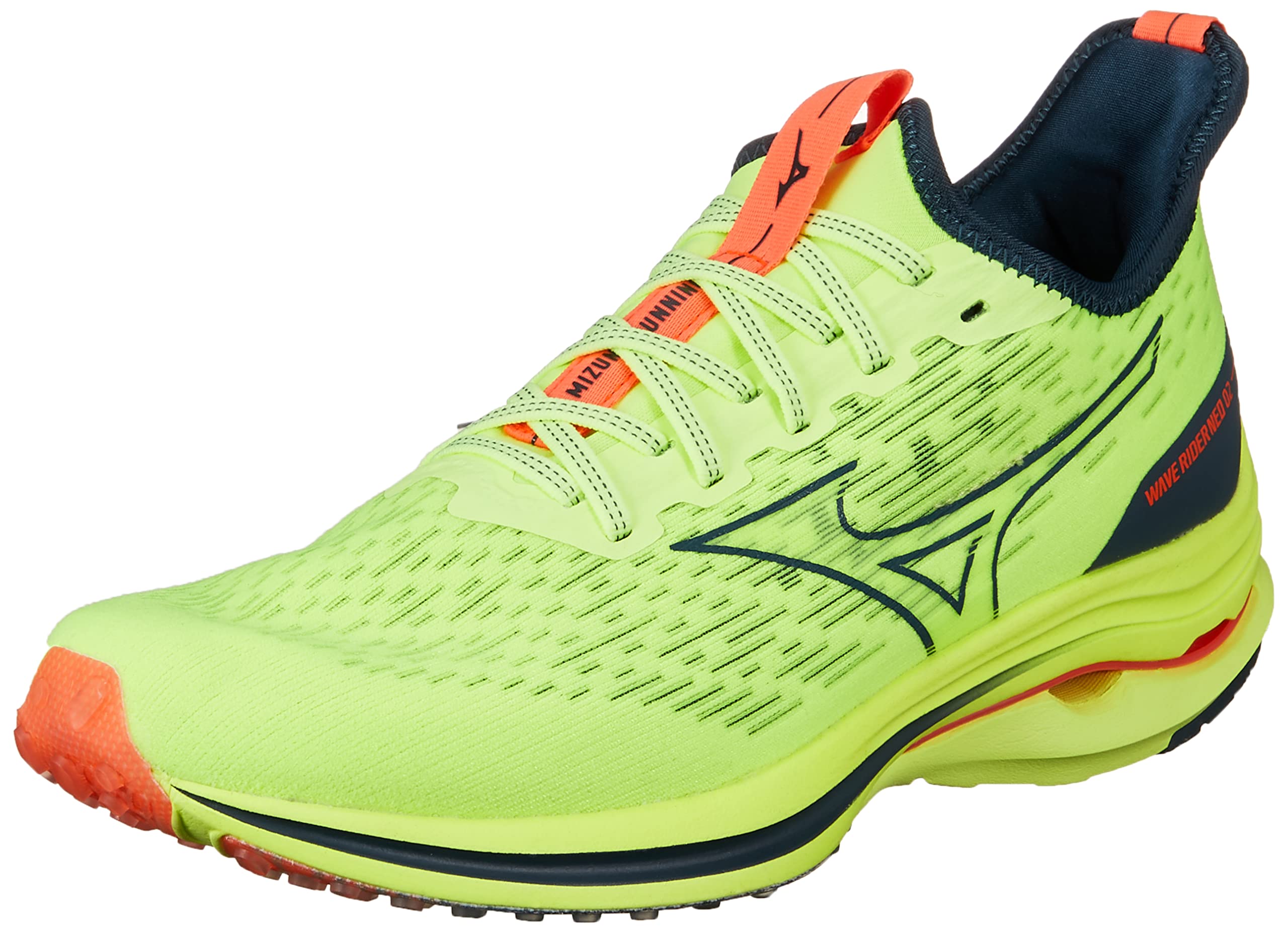 Mizuno Кроссовки для бега Wave Rider NEO 2 2E Бег трусцой Марафон Спорт Тренировки Легкие Мужские ЛаймовыйСинийРозовый 285 см 18560₽