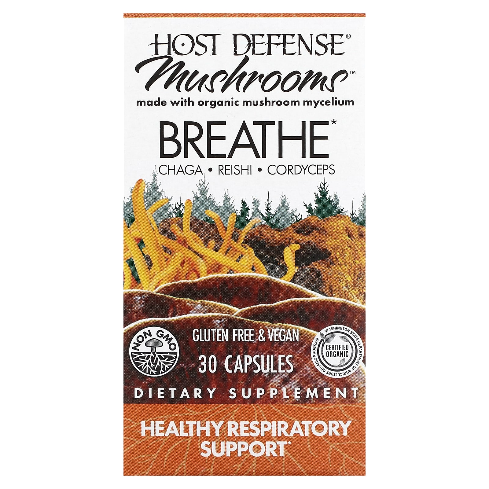 

Breathe, Healthy Respiratory System, 30 Vegetable Capsules