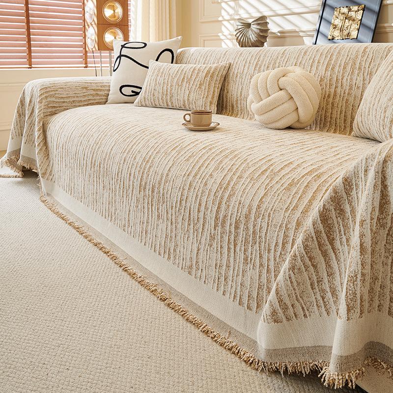1Pc Cream Style Sofa Towel New Chenille All-Purpose All-Inclusive Sofa Cover Cloth Home Textile Products Slipcovers 180X130CM