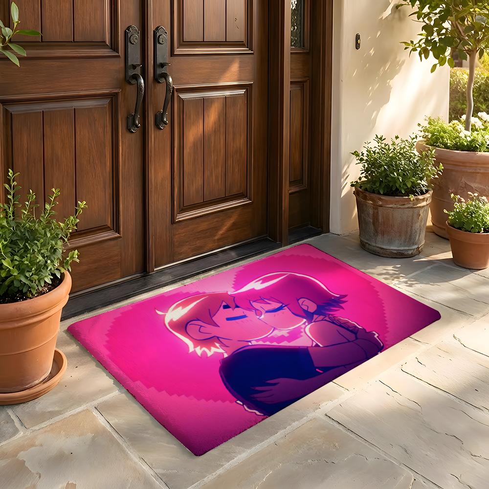 Floor Mat Soft Flannel Rug Non-Slip Absorbent Mat for Bathroom Bedroom Home Decor S-Scott Pilgrim VS the World