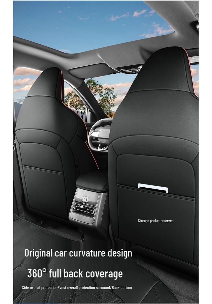 Kaiyuan Q05 Leather Car Seat Cover for 5-Seater Vehicles - All-Season Cushion