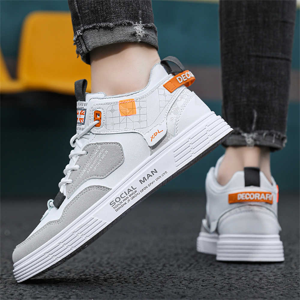 Fashion 39-40 Grey Basket Shoes Men Flats Casual Sneakers For Men Original Men's Moccasin Sport Baskette Trendy Outing Tenix