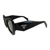 Prada Logo Print Square Sunglasses Women sunglasses Black 0PR08YSF1AB5S051