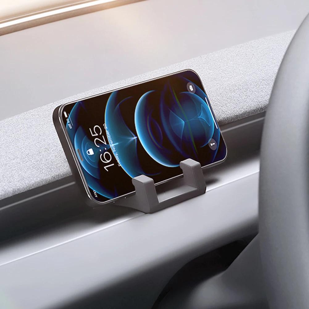 For Tesla Model 3 Y Highland Juniper Car Phone Holder Air Vent Clip Mobile Cell Phone Stand In Car Liquid Silicone Air Outle