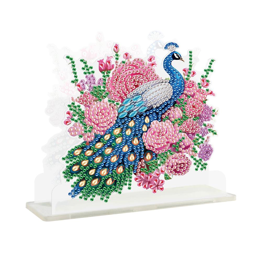 Diamond Painting Desktop Napkin Holder Acrylic Animals Table Top Diamond Painting Napkin Holder Ornament Ornament for Beginner