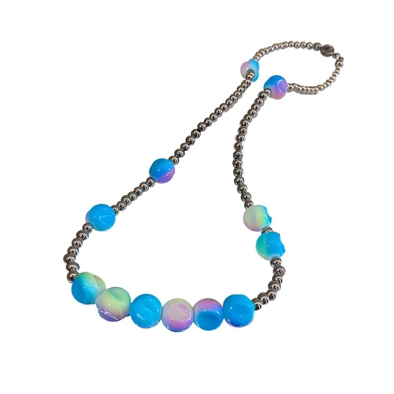 

Синее натуральное stone necklace неправильной формы stones colorful exquisite jewelry for women girls gift 1