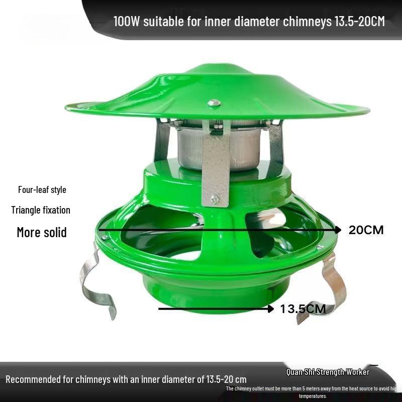 Household High-Power Chimney and Fireplace Smoke Extractor Fan