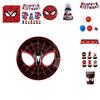 Spiderman Themen Geburtstagsparty Zubehör Set Rote Masken Pappteller Becher Servietten Und Besteck