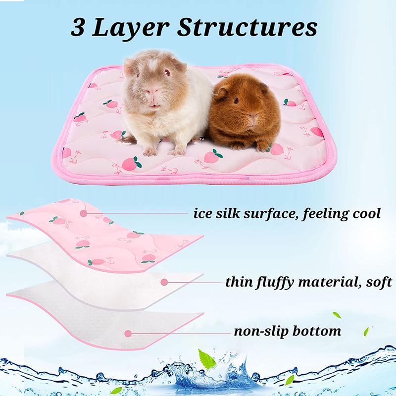 1pc Ice Silk Cool Small Pet Nest Cushion Hamster Nest Pad, Pet Nest Hamster Hedgehog Chinchilla Rabbit Small Pet Mat
