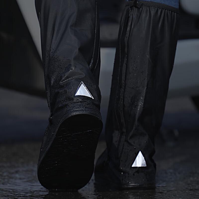 Unisex High-Tube PVC Waterproof Rain Shoe Covers