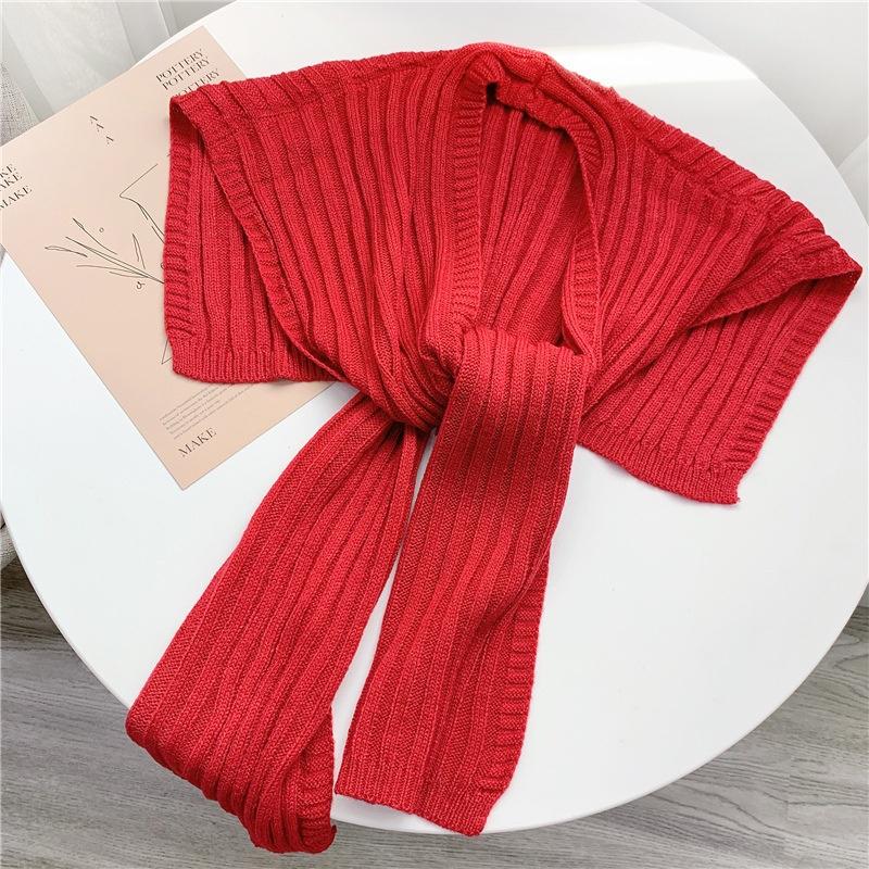 1pcs Woman Elegant Little Shawl Knitted Scarf Tie Neck Shawl