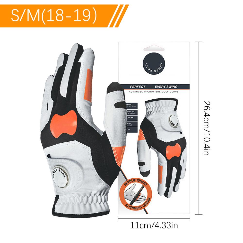 

1PC Professional Golf Gloves Microfiber Cloth Fabric Breathable Non-Slip Gloves Club Swing Putting Training Gloves for Left Hand