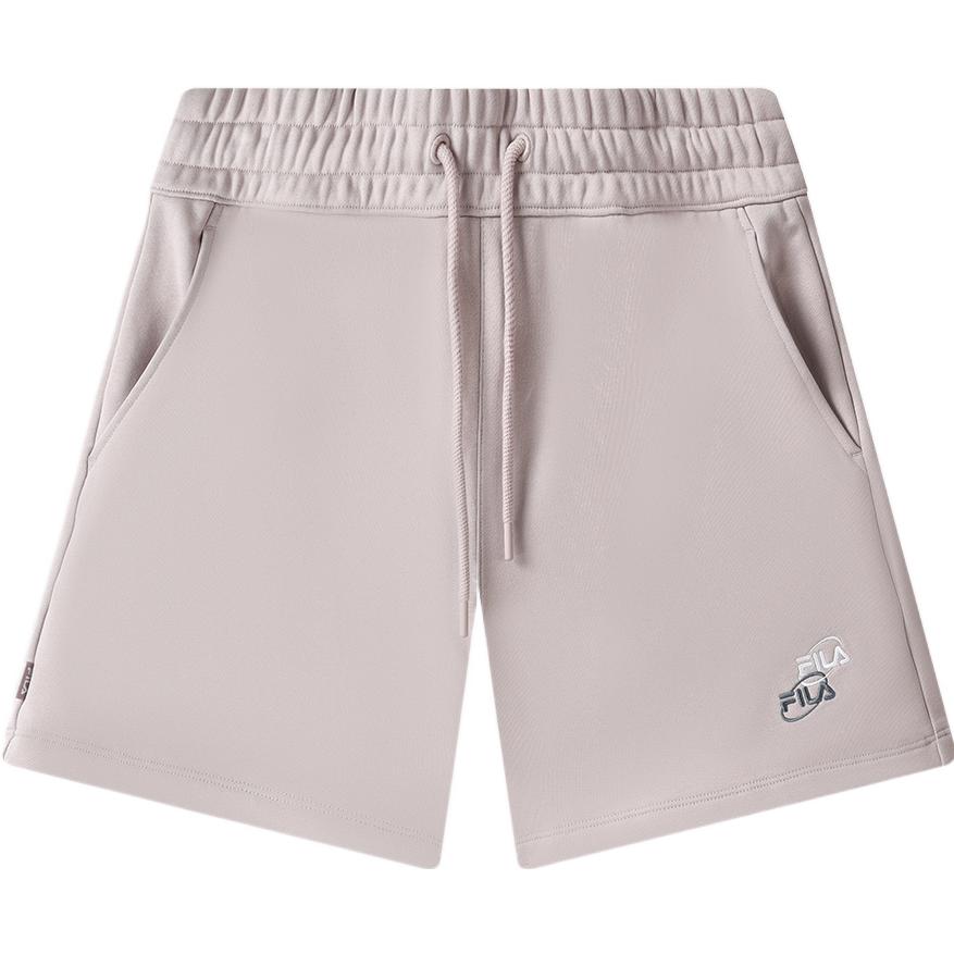 

FILA American Series Solid Color Drawstring Straight Leg Knitted Shorts Women shorts Light-Purple F11W329607F-PU S