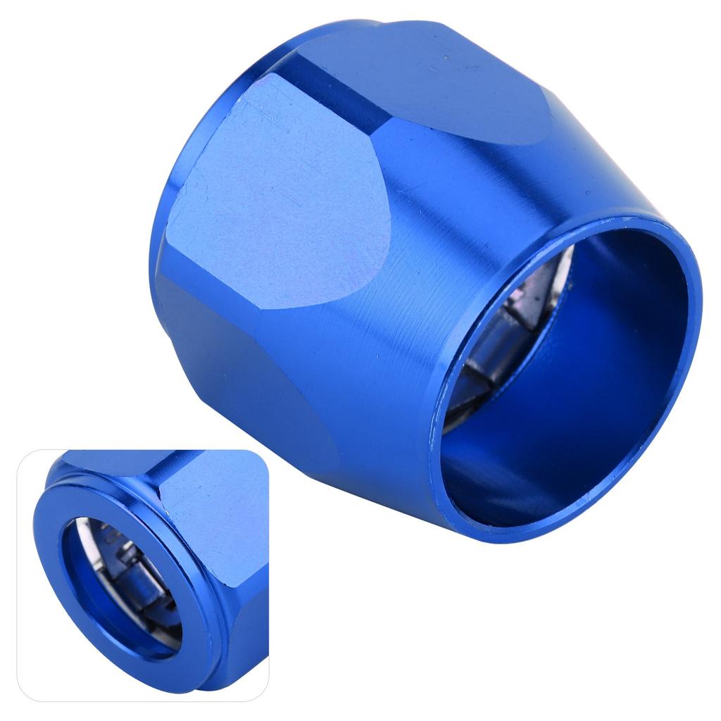 12AN Hose Finisher Clamp Connector Finishing Clip for Fuel Oil Diesel Gas Air Flexible TubeBlue