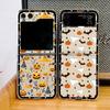Moderne Halloween Kürbis Geist Handyhülle für Samsung Galaxy Z Flip6 Flip7 für Z Flip 7 6 5 4 3 Faltbares Klares Hartschalen Cover