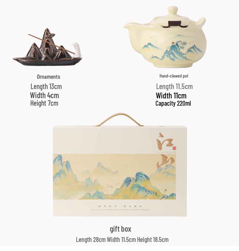 National Trend Kung Fu Tea & Incense Ceremony Set - Custom Logo Gift for Business & PR