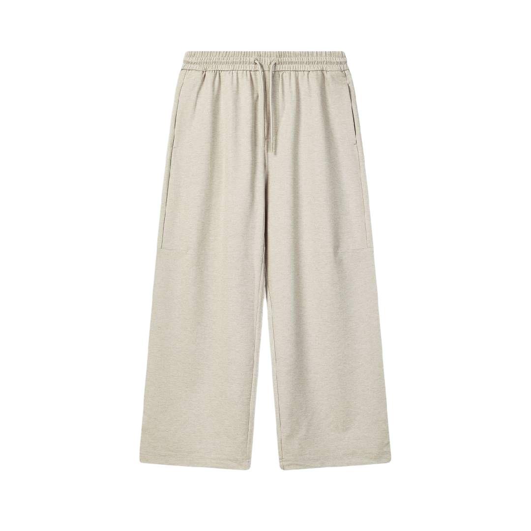 FILA Milano Series Loose Drawstring Simple Knit Casual Pants Men bottoms F11M625605F-GY M