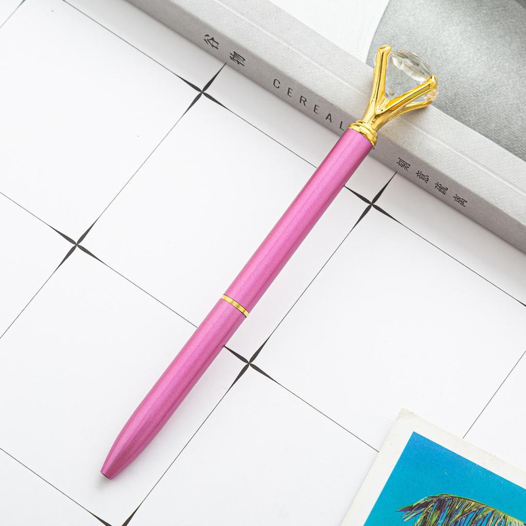 1 stück Kugelschreiber Schule Bürobedarf Hochzeit Schreibwaren Kristall Diamant Metall Rose Gold Luxus Spinning