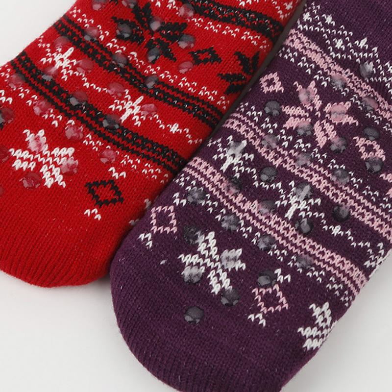 Winter Warm Non-slip Floor Socks Women Thicken Snow Socks Couple Sleep Carpet Slippers Socks