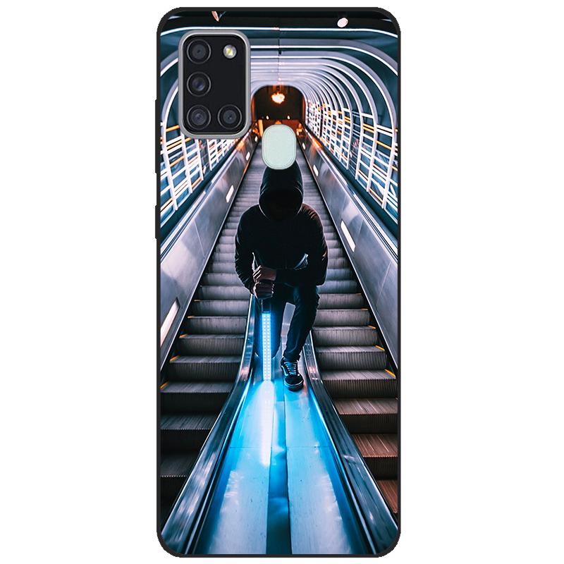 For Samsung A21s SM-A217F/DSN Back Cover tpu Soft Silicone Phone Case For Samsung Galaxy A21s Case Mobile Phone black coque new