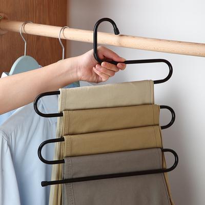 S-shaped Pants Rack, Multi-functional Magic Multi-layer Hook, Anti-slip Pants Hanger, Iron Pants Hanger