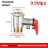 Brass 4-point Durable Adjustable Pressure Relief Valve Safety Valve Is Used To Protect Closed Water Systems From Overpressure
