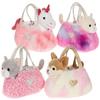 Peluche Licorne girly bag fashionista - GIPSY TOYS - 18 cm - Rose / Blanc