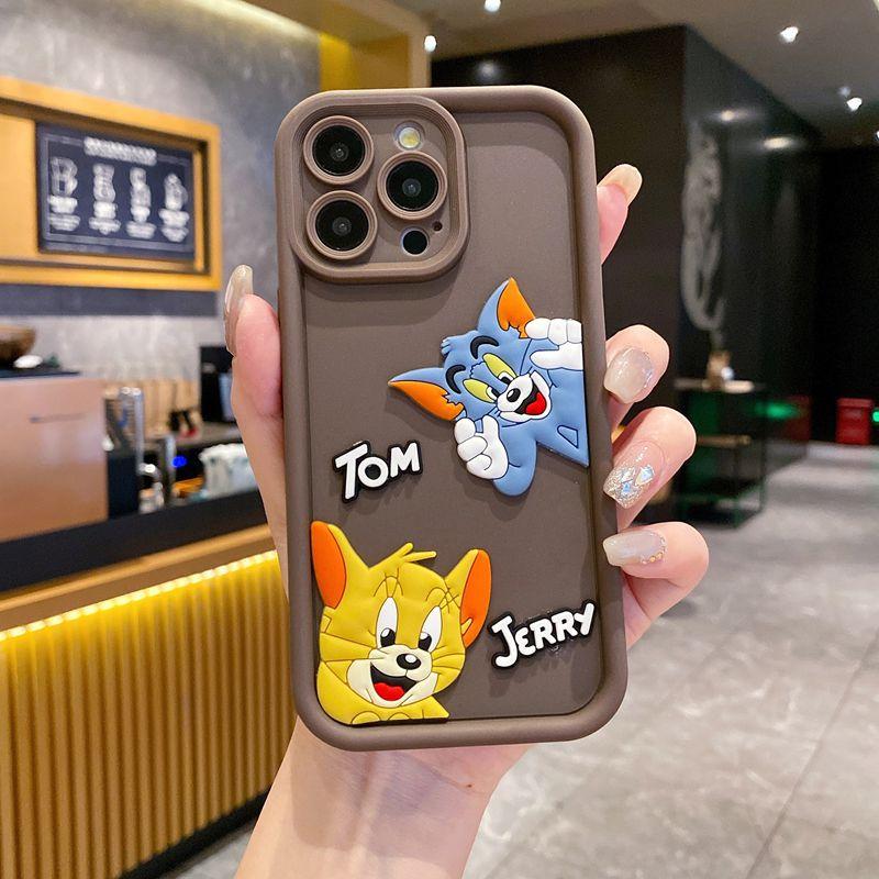 The new model is suitable for OPPO Reno12 mobile phone case three-dimensional Tom cat A60 cute cartoon creative couple