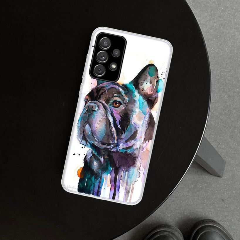 French Bulldog Dog Animal Phone Case for Samsung Galaxy A17 A16 A26 A36 A56 A57 A37 A15 A25 A35 A55 A14 A24 A34 A54 A13 A23 A33