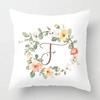 Nordic Floral Letter Pattern Throw Pillow Cover With Short Plush Print Living Room Sofa Decoration Cushion Cover Pillow Covers