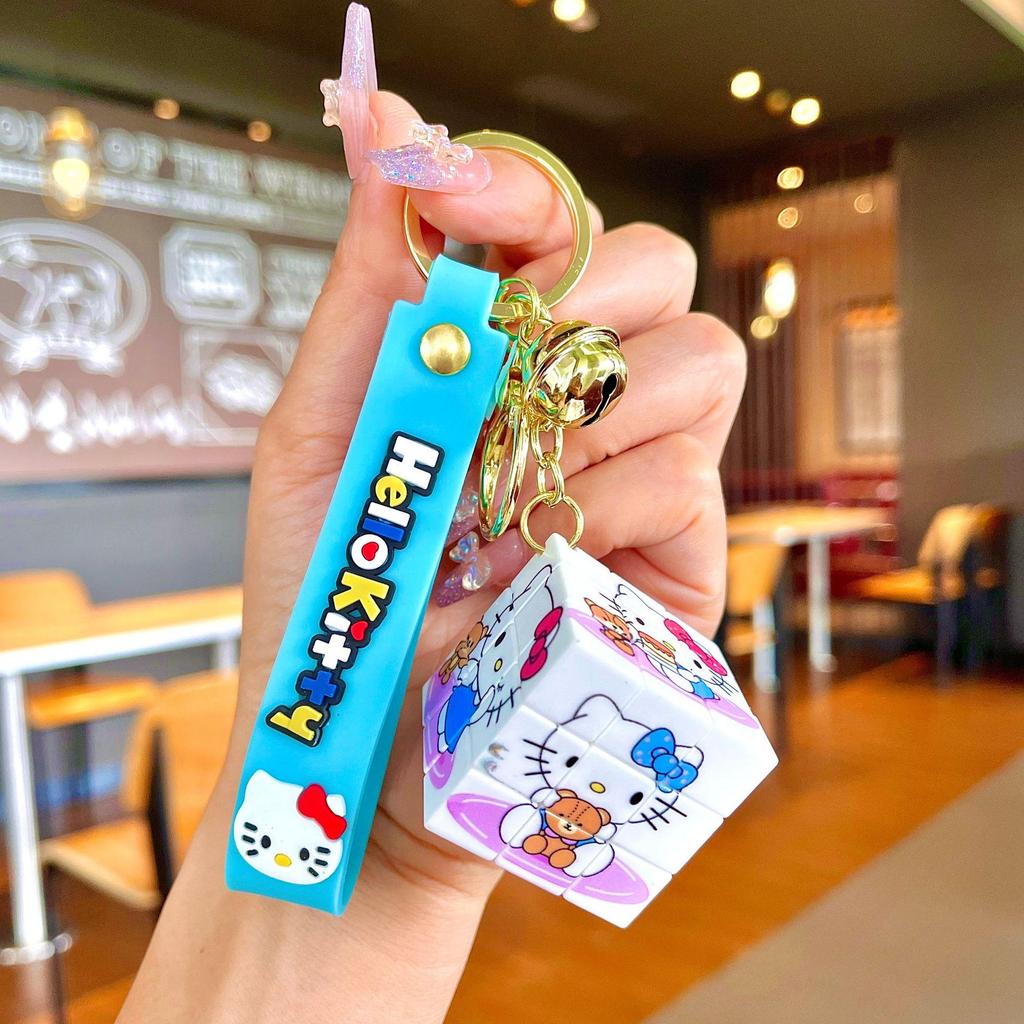 Bedårande Gris & Panda Stapelleksak Hängsmycke Nyckelring - Sött Par Bilväska Tillbehör, Perfekt Liten Gåva