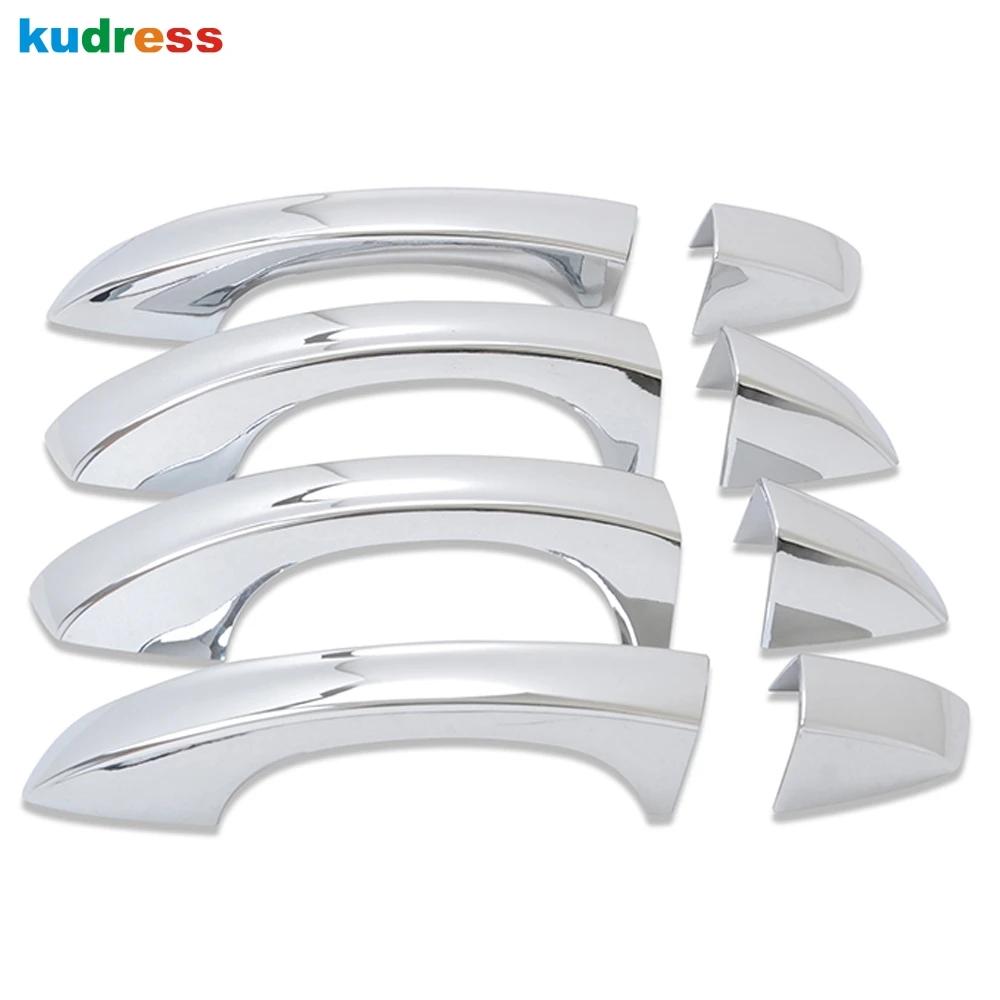 Door Handle Cover Trim For Volkswagen VW Teramont Atlas 2017-  2024 Chrome Car Side Handles Catch Cap Shell Accessories