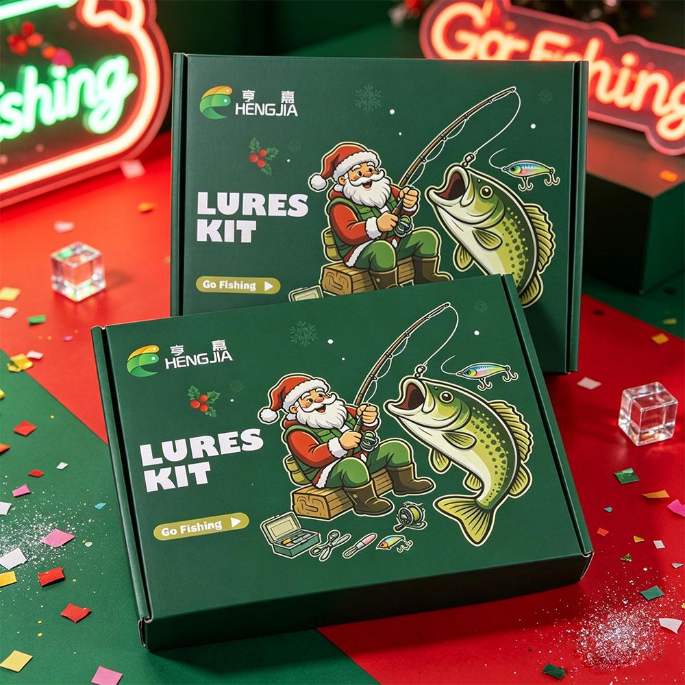 Fishing Tackle Lures Kit Box Fishing with VIB Soft Baits Frogs Minnows Swimbait Fishing Man Gifts for Christmas