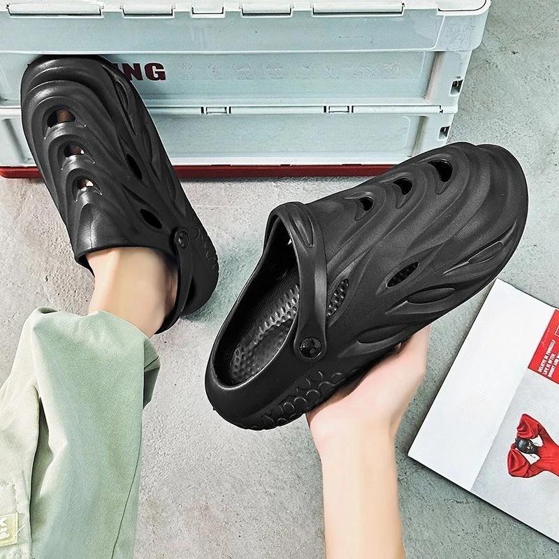 Fashion Ultralight Male Shoe New Fashion Color Design 2025 Adult Non-slip High Quality Buy Number 41 Daily Use Original Pvc Men's Sandal