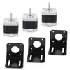 Stepper Motor Stainless Steel 4‑Wire Bipolar 3D Printer Accessory 40mm 42BYGHW609 12V