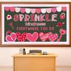 Valentine’s Day Bulletin Board Decorations Set Sprinkle Kindness Cutouts Heart Bulletin Board Decoration Happy Valentine's Day Cutout Blackboard