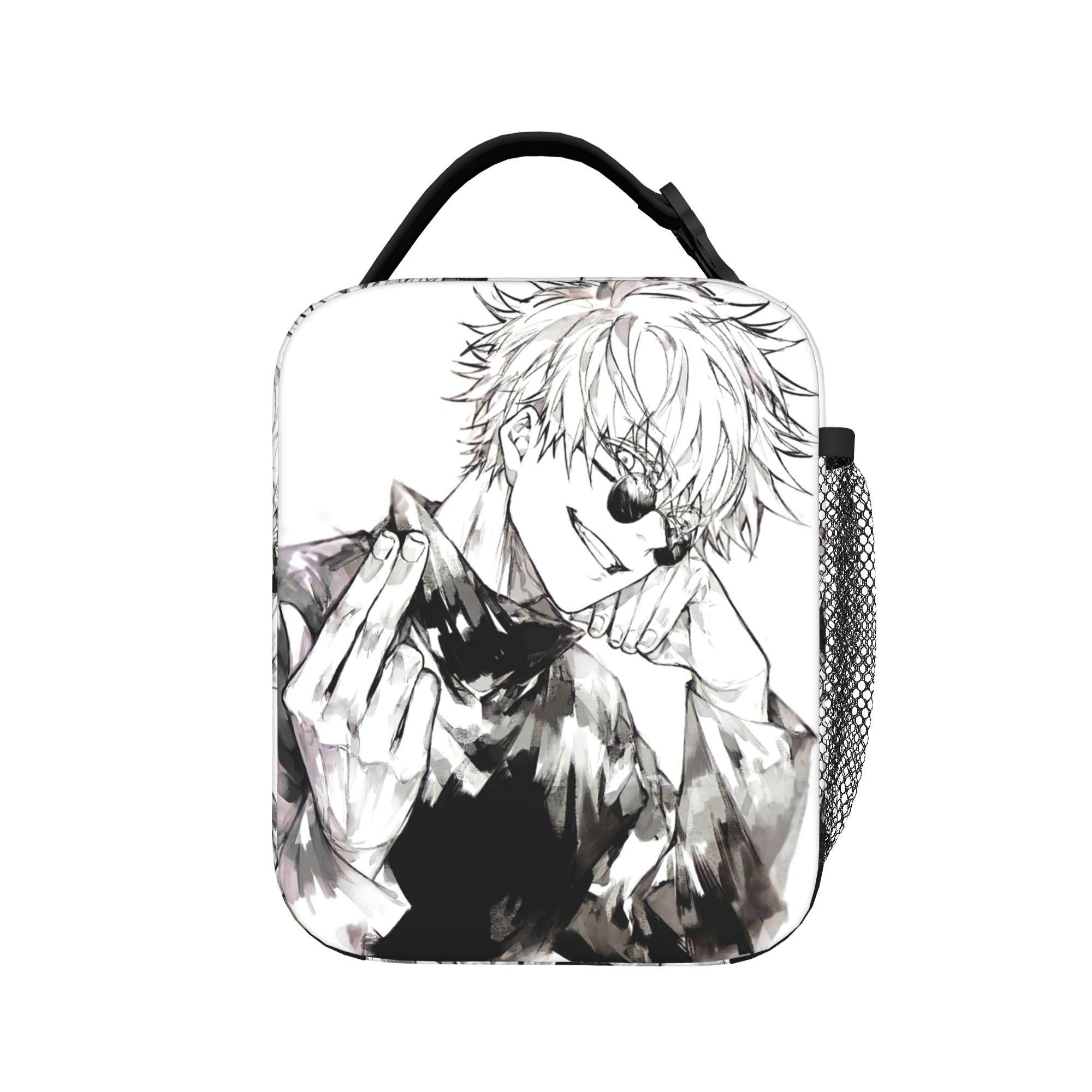 Anime Geïsoleerde Lunchtas Thermische Tas Herbruikbaar, Maaltijdcontainer Jujutsus Kaisens Anime Lekvrije Tote Lunchbox Voedselopbergtas One Size