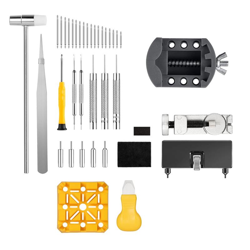 A96I-Watch Repair Kit, Watch Repair Tools Professional Spring Bar Tool Set, Watch Band Link Pin Tool Set