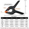 2"/3"/3.5"/4"/6" Hard Plastic Spring Clip Woodworking DIY Model Making Bonding Grip 2'' Toggle Spring Clamp