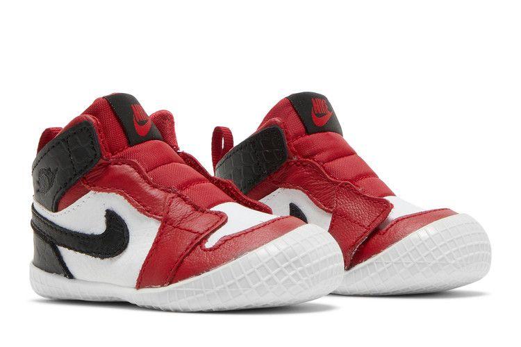 Kids' Sneakers Nike Jordan 1 Crib Bootie Satin Snake Chicago (I) Gym Red/White-Black