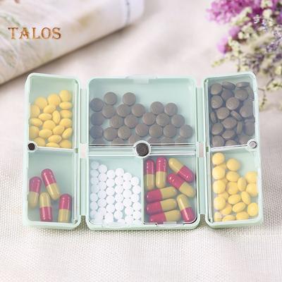 Pill Cases 7 Days Weekly Pill Box Foldable Medicine Holder Tablet Storage Dispenser