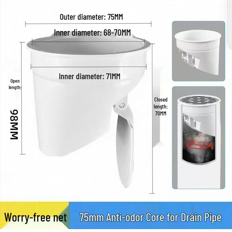 Floor Drain Anti-Odor & Backflow Check Valve Insert